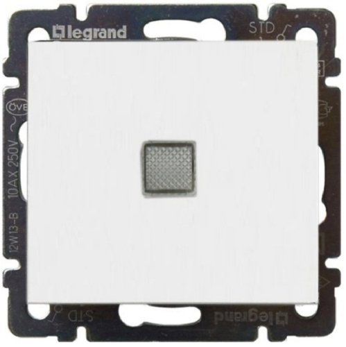 Выключатель с подсветкой без рамки Legrand Valena 1-кл. белый картинка